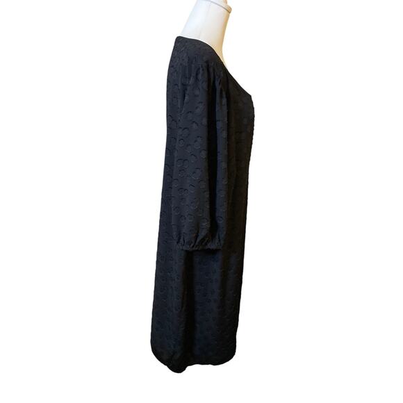 LOFT Plus Black Clip Dot Shift Dress Size 22 - Work Wear church - Picture 4 of 6